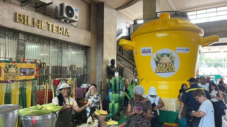 Dia do Cuscuz tem cuscuzeira gigante e forró na Central do Brasil