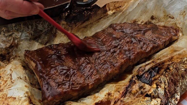 Costelinha BBQ. O churrasco dos USA, só que aqui, feito na grelha