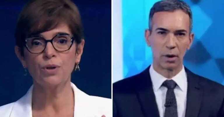 Renata Lo Prete se pronuncia após gafe de Tralli na cobertura das eleições: ‘Tanto trabalho a fazer’